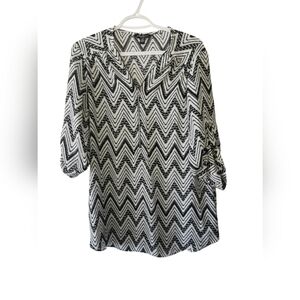 Blouse longue à motifs